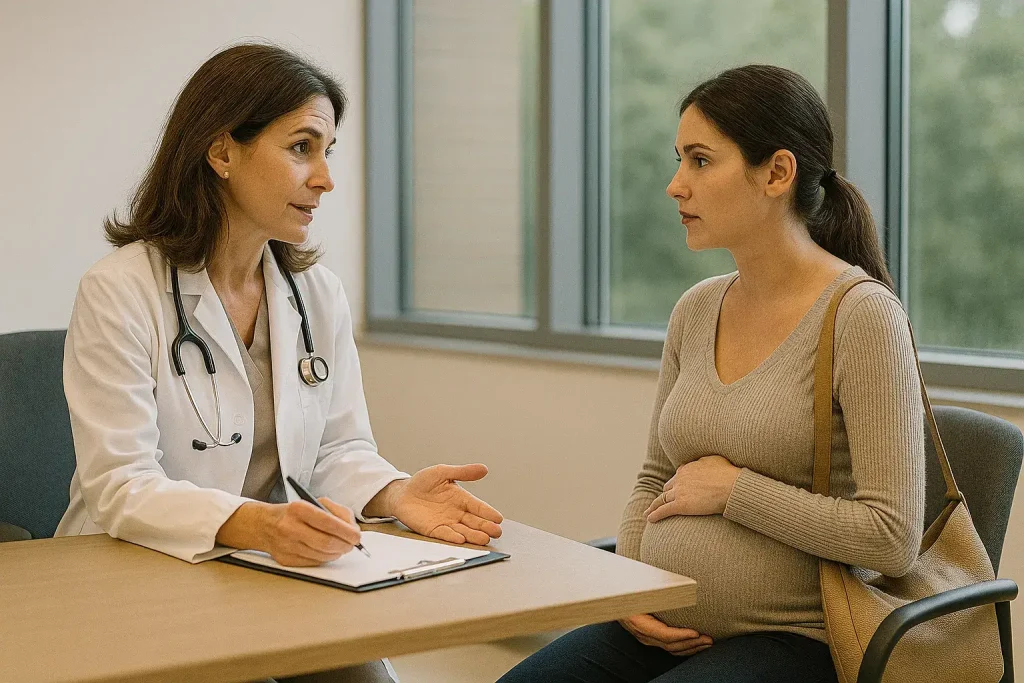 consultation maternite medecin conseille femme enceinte