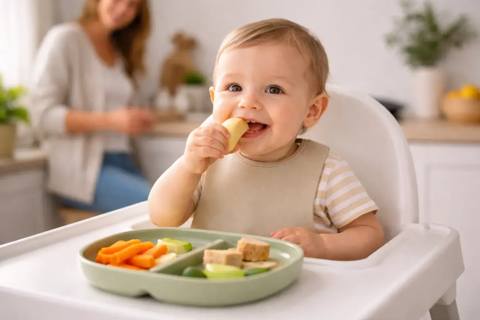 bebe mange seul dme alimentation autonome