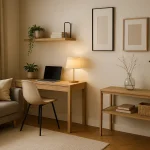 coin bureau dans salon moderne integre