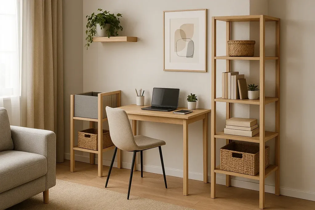 delimitation espace bureau salon