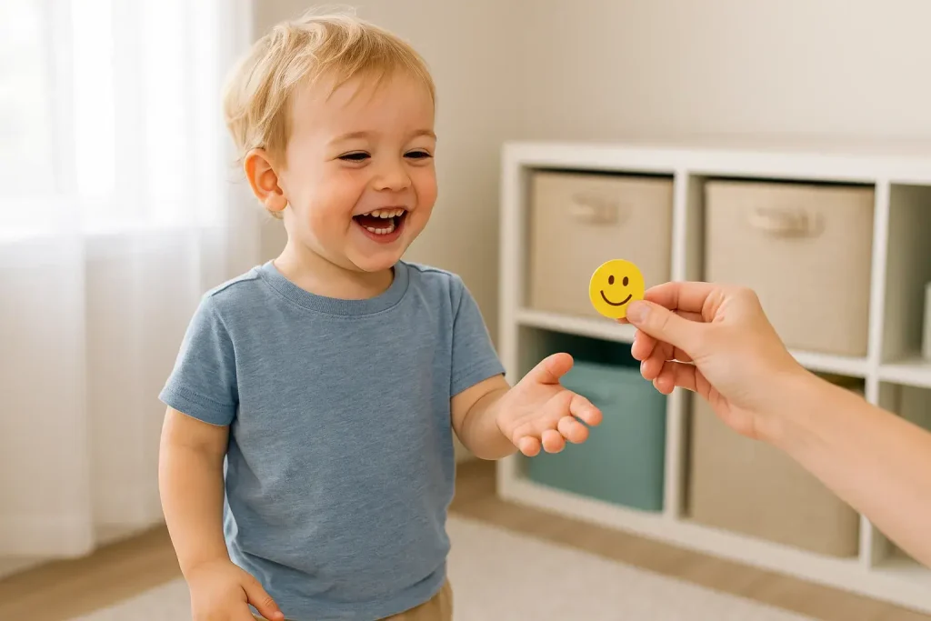 enfant fier progrès apprentissage propreté