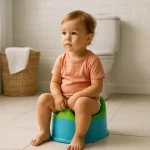 enfant sur pot apprentissage propreté