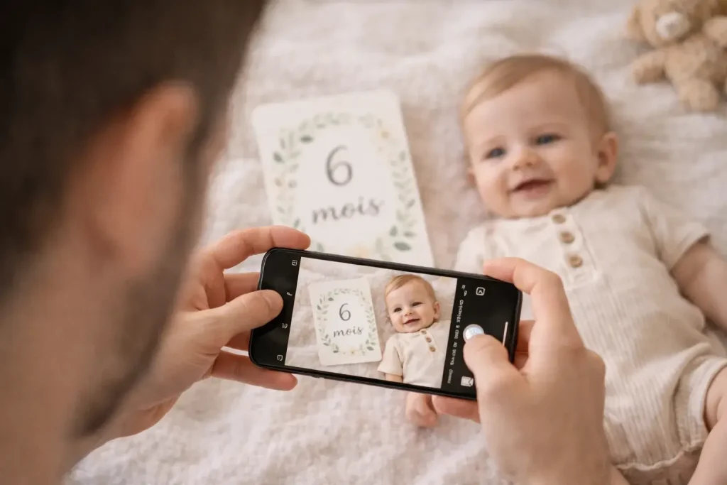 photo bebe cartes etapes parent souvenir